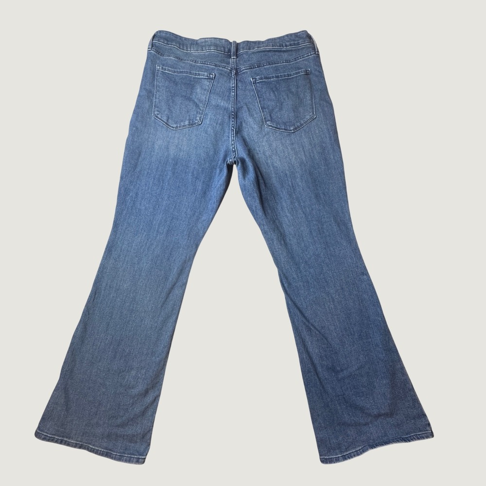 Old Navy Jeans Womenx 16 Blue High-Rise Flare Stretch Denim Casual Classic Pants - Picture 2 of 9